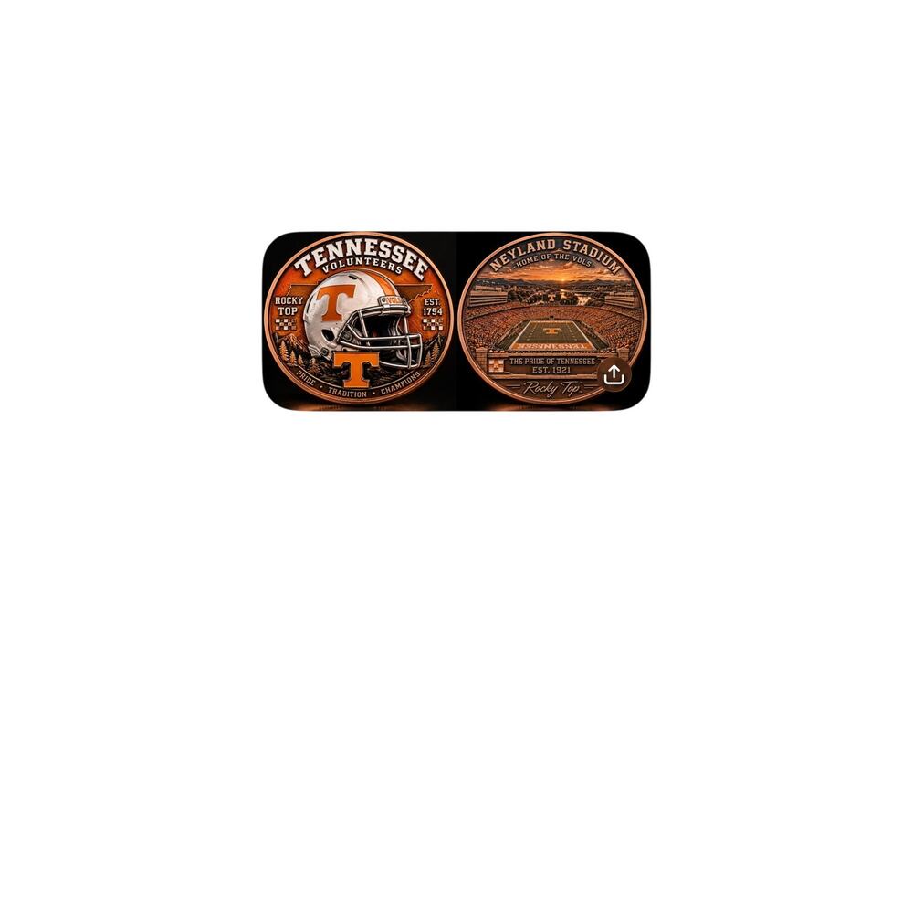 Tennessee Volunteers 1 oz Copper Coin Collectible College Football Vols
